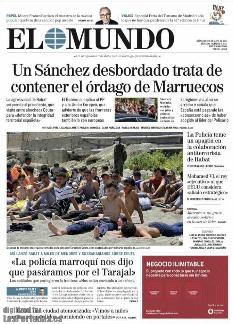 Periodico El Mundo 19/5/2021