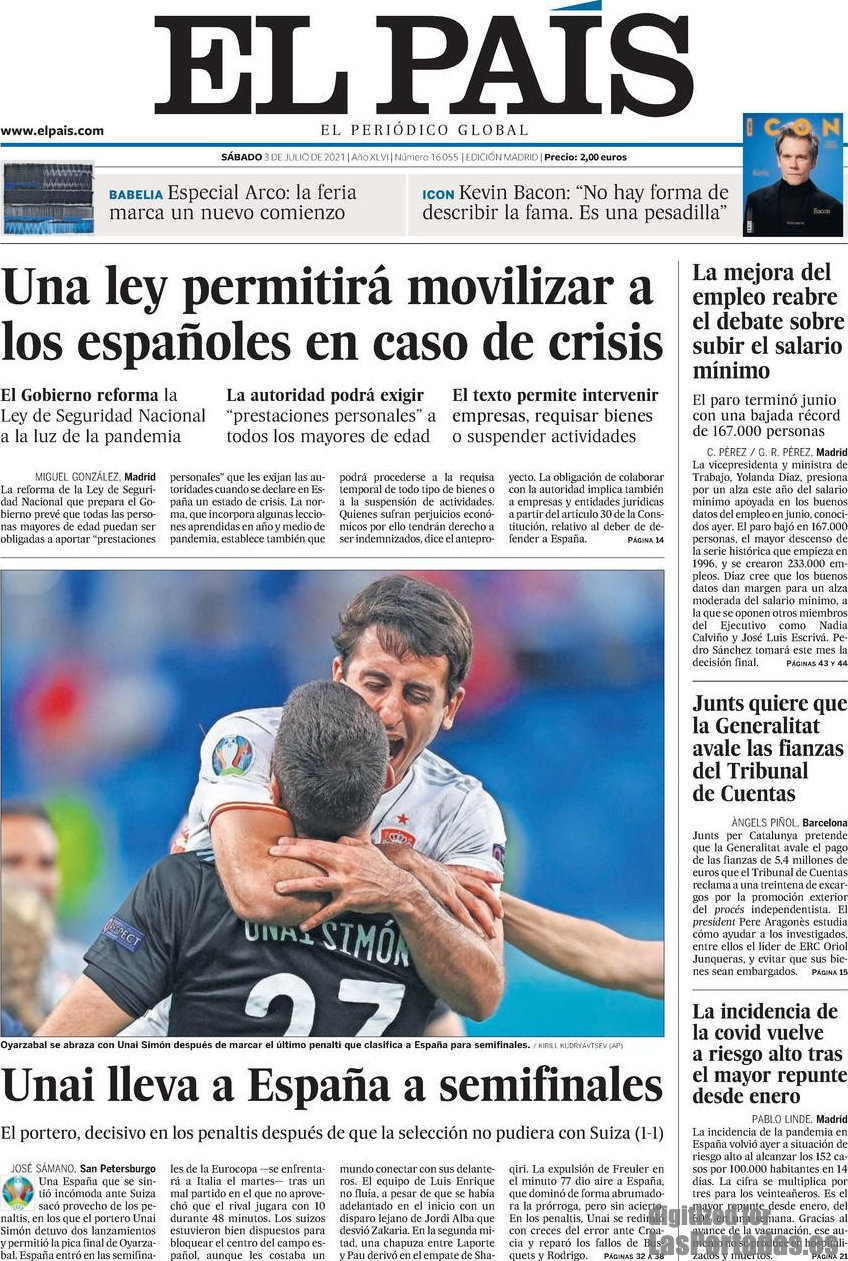 Periodico El País - 3/7/2021