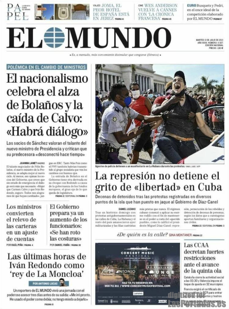 Periodico El Mundo - 13/7/2021