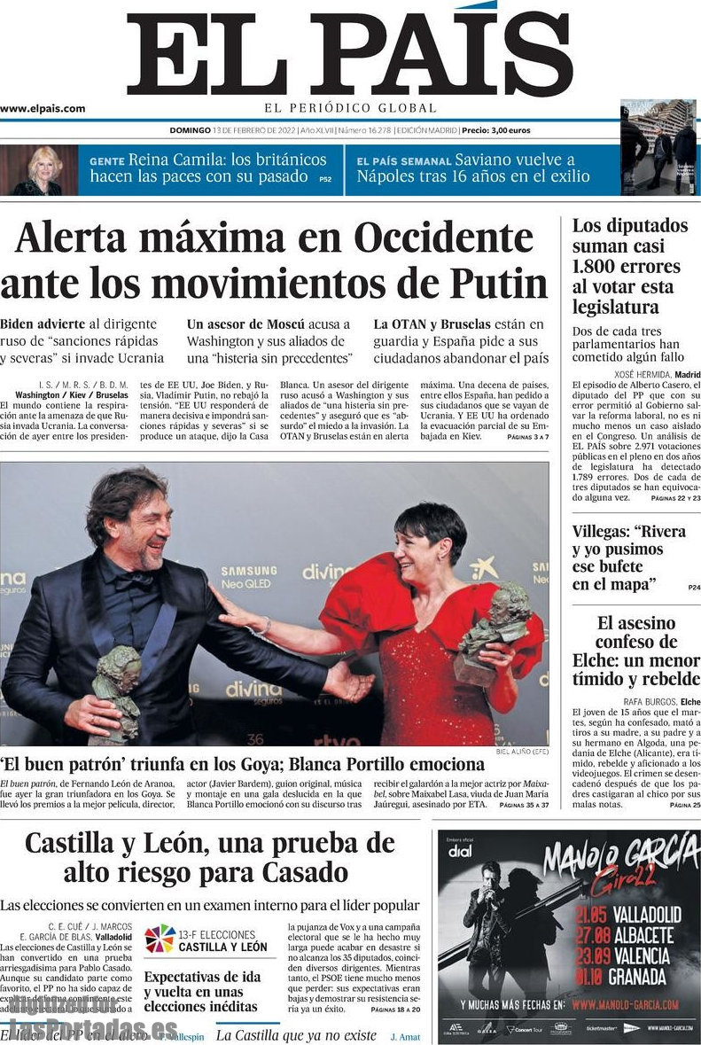 Periodico El País - 13/2/2022