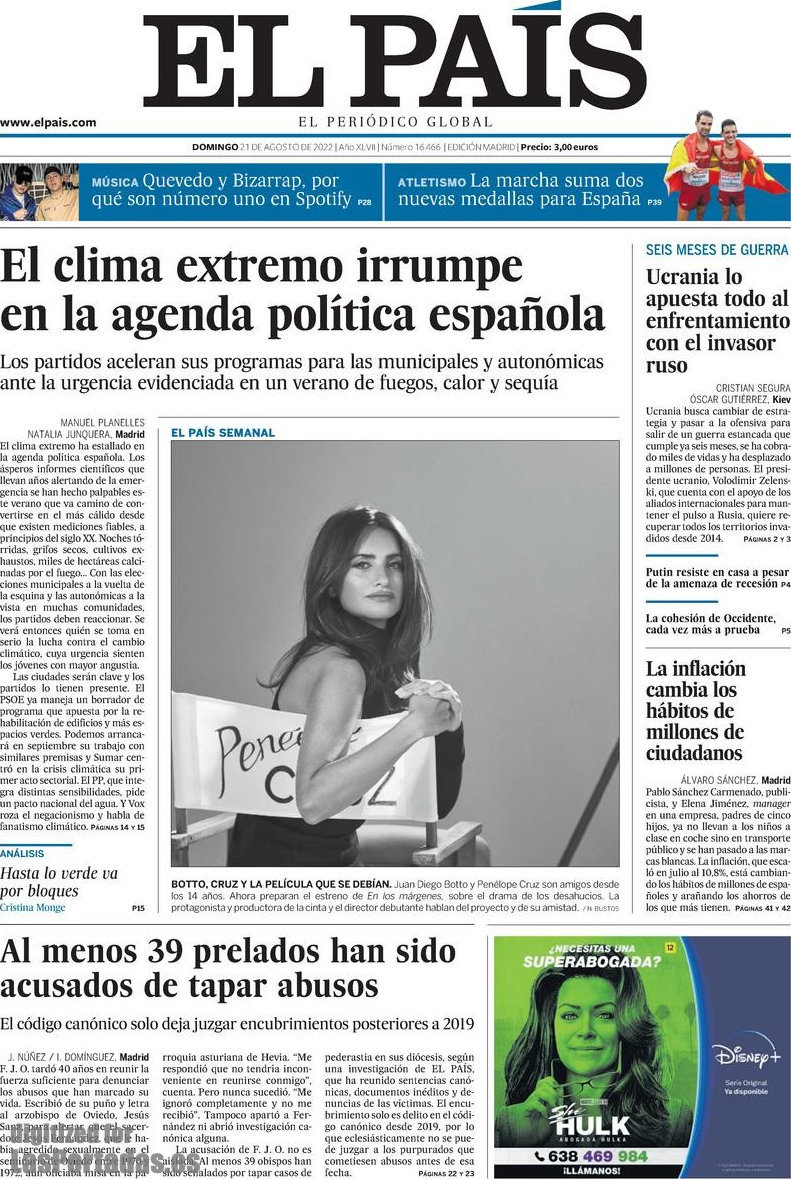 Periodico El País - 21/8/2022