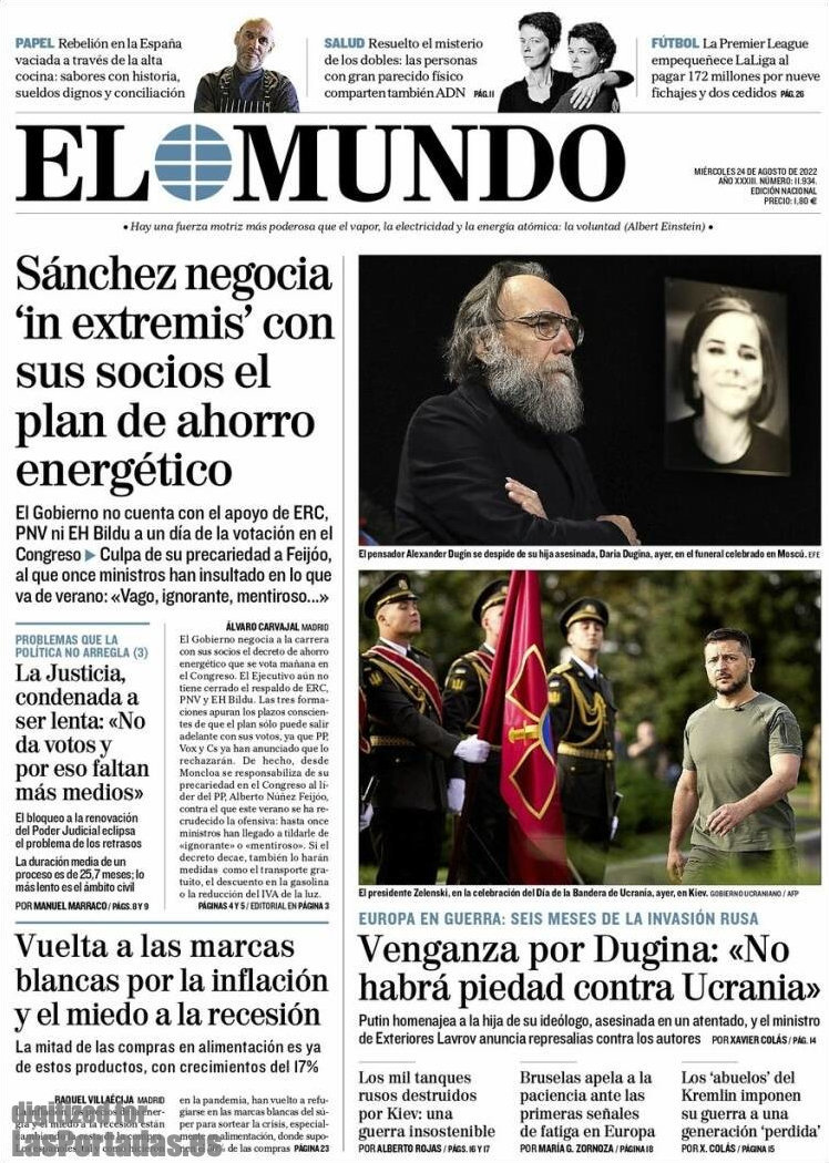 Periodico El Mundo - 24/8/2022