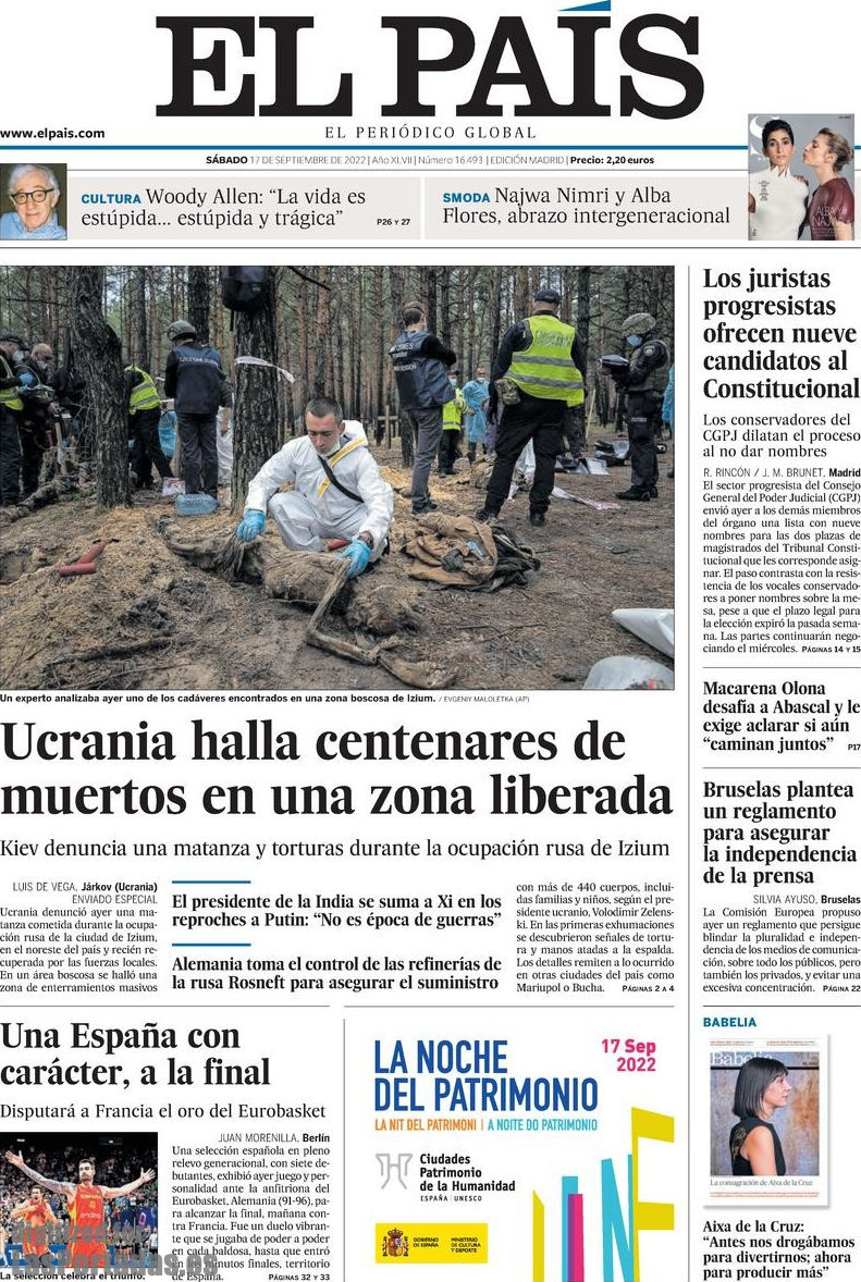 Periodico El País - 17/9/2022