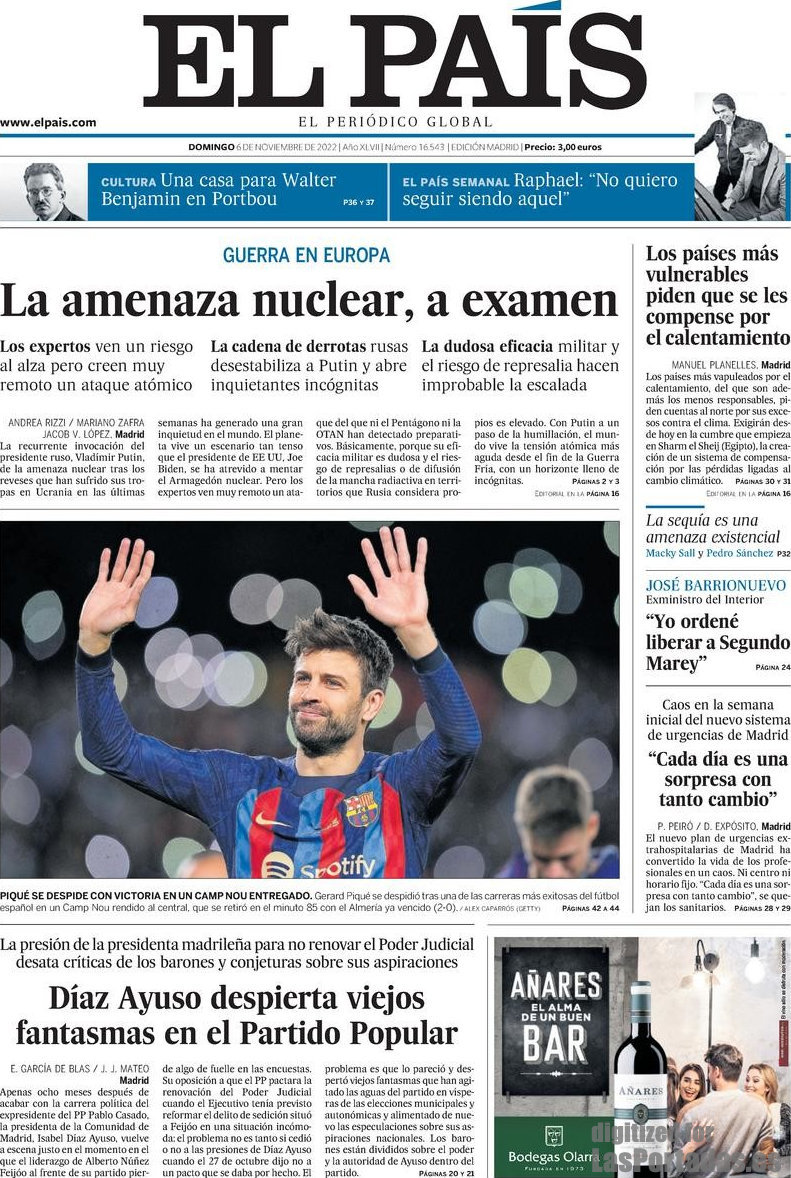 Periodico El País - 6/11/2022