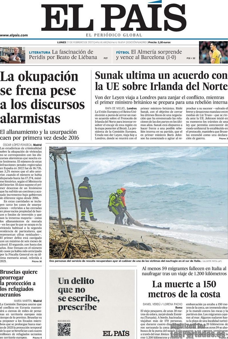 Periodico El País - 27/2/2023