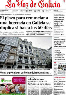 Periodico La Voz de Galicia